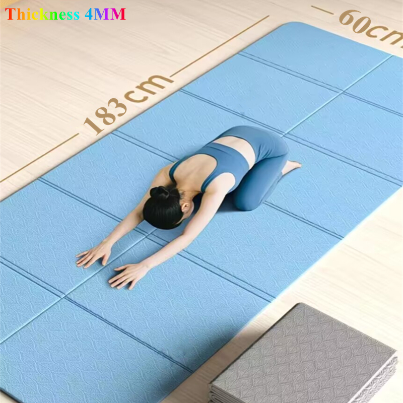 Pilates Yoga Mat Workout - 운동 접이식 PVC 접이식 요가 183x60x0.4cm