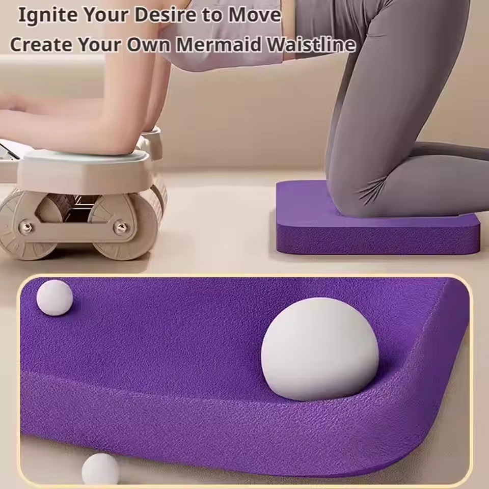 Pilates Yoga Mat Workout - 1개입 미끄럼 방지 폼 밸런스 패드,