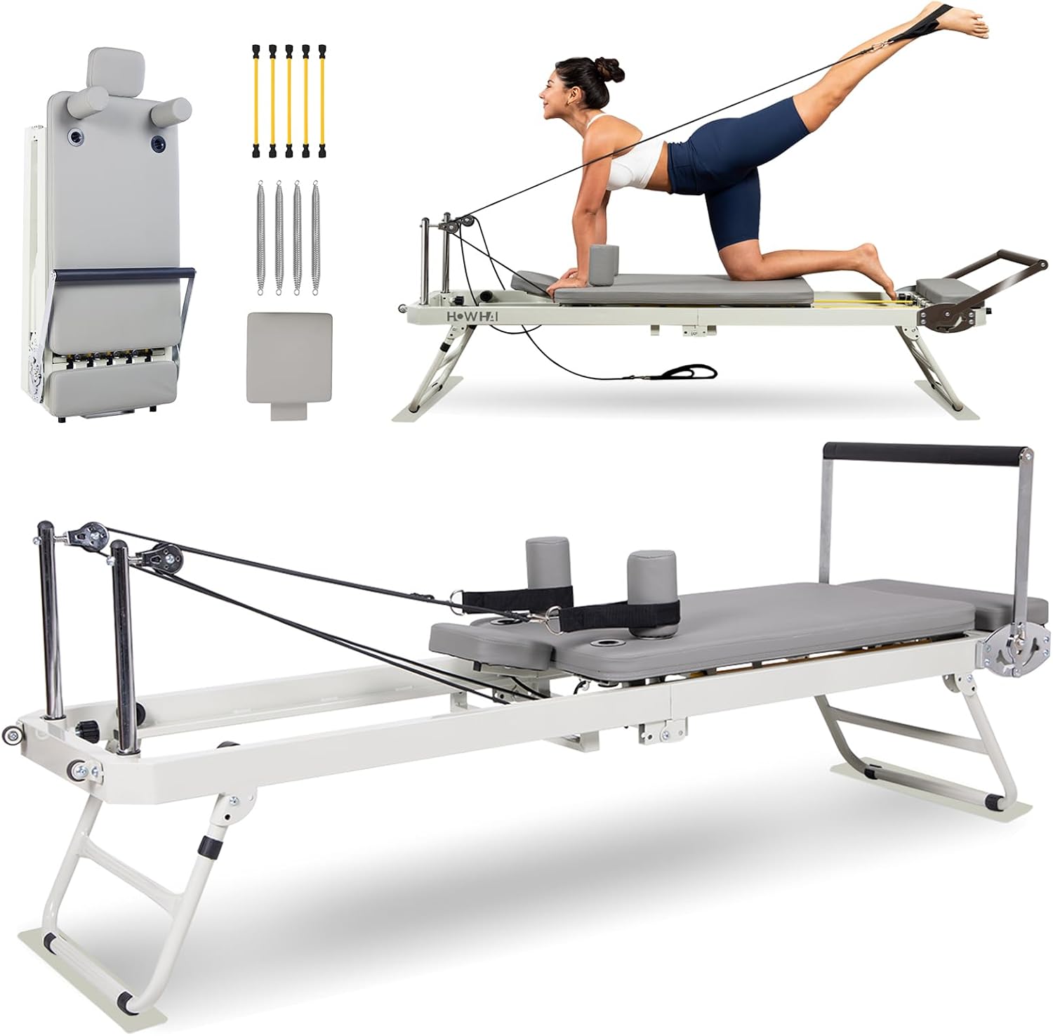 Pilates Reformer Spring - 필라테스 리포머, 접이식 홈짐용 리포머 필라테스