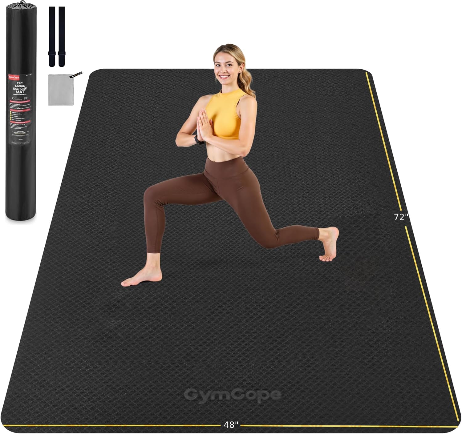 특대형 요가 매트 72x48 또는 78x57 14 12 - Pilates Yoga Or Gym 리뷰 및 가격