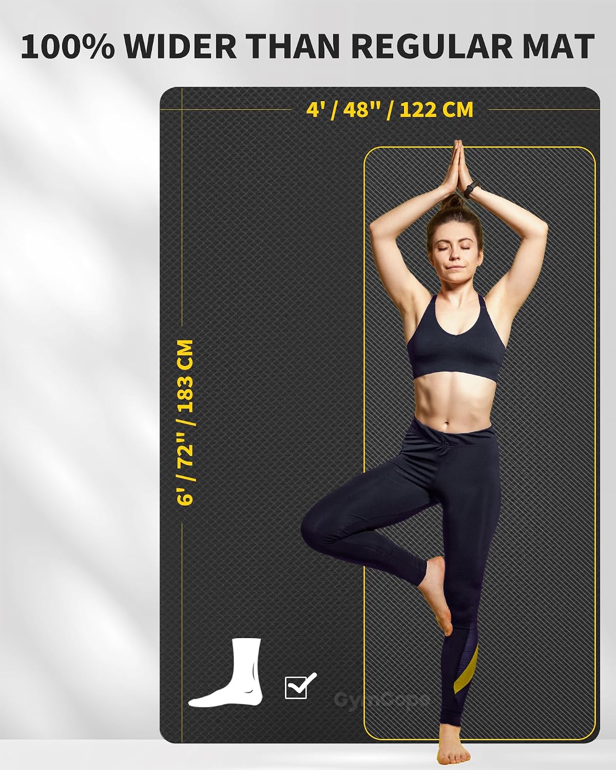 특대형 요가 매트 72x48 또는 78x57 14 12 - Pilates Yoga Or Gym 리뷰 및 가격