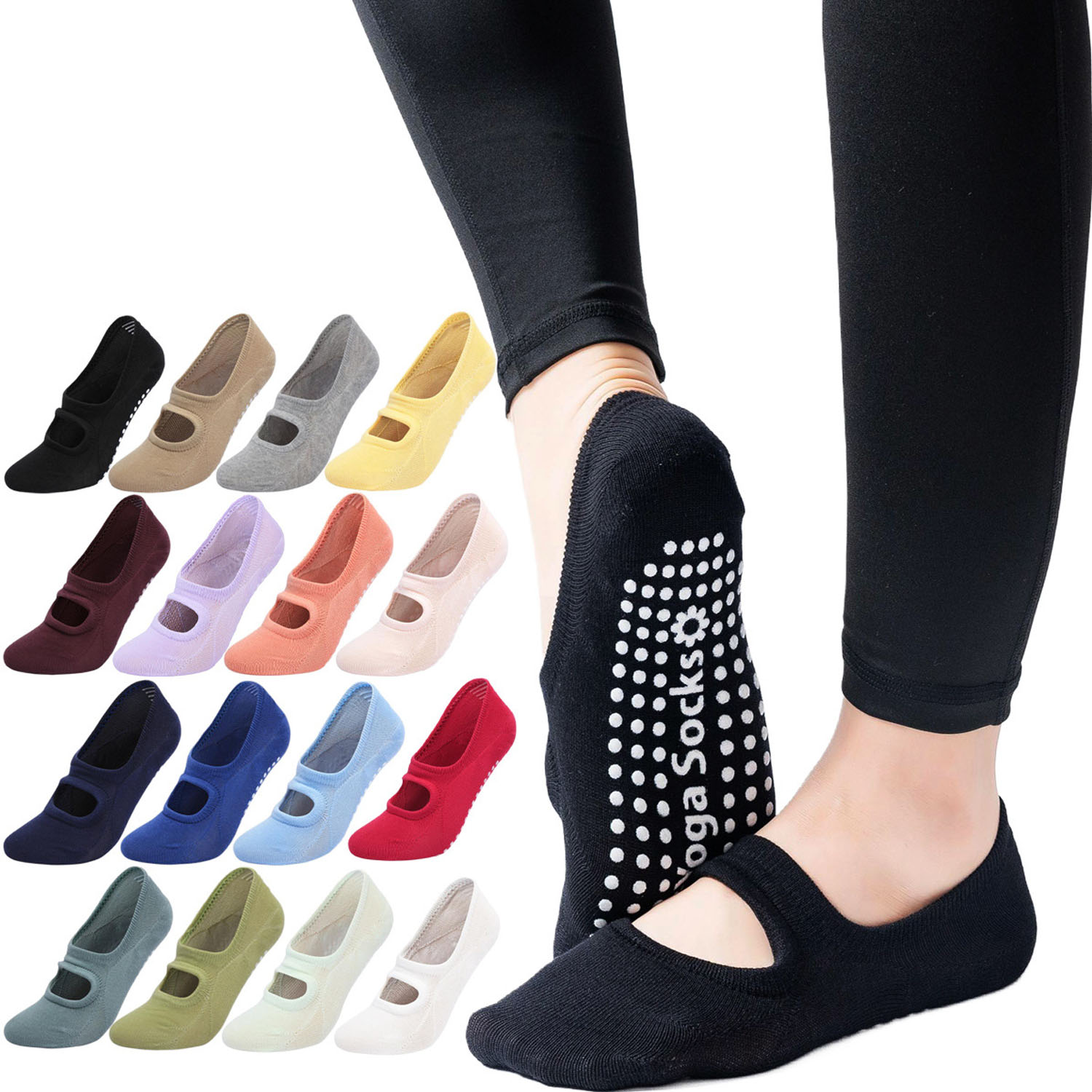 고품질 여성 요가 양말 미끄럼 방지 통기성 백리스 필라 - Pilates Yoga Grip Socks 리뷰 및 가격