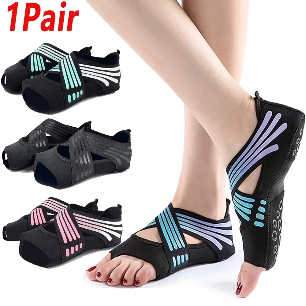 1쌍 전문가용 논슬립 헬스장 요가 신발 플랫 소프트 미 - Pilates Yoga Grip Socks 리뷰 및 가격