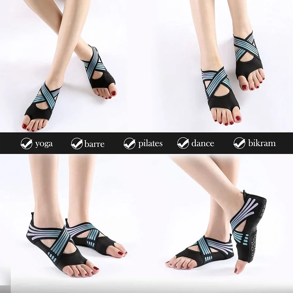 1쌍 전문가용 논슬립 헬스장 요가 신발 플랫 소프트 미 - Pilates Yoga Grip Socks 리뷰 및 가격