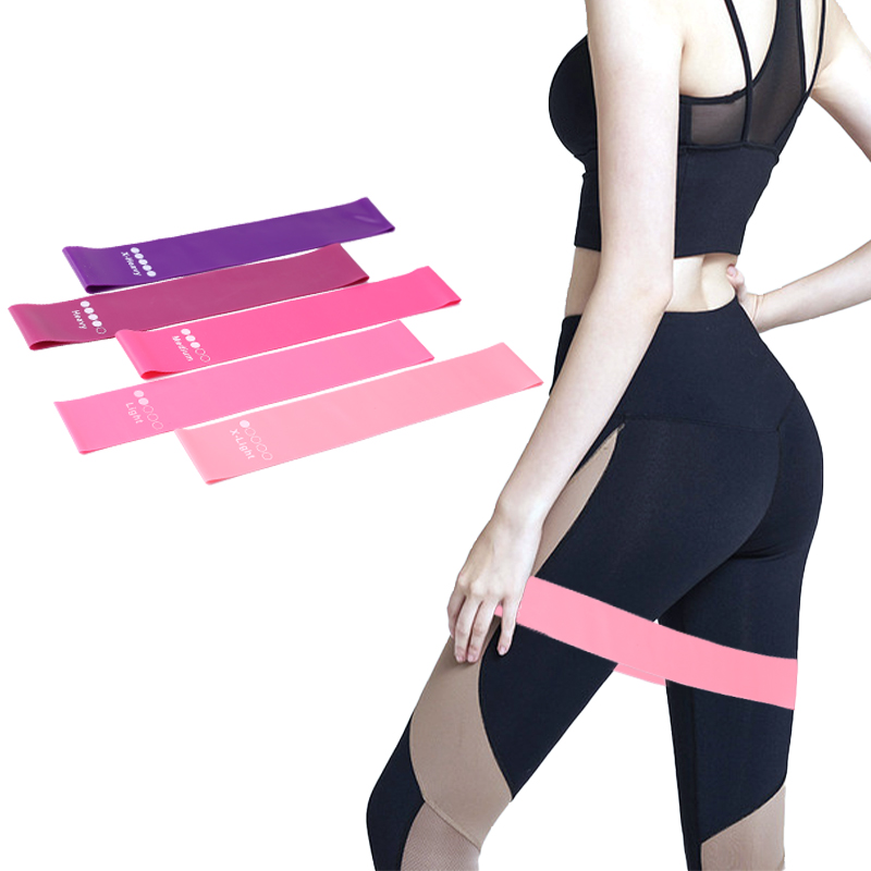 5Pcs 피트니스 탄성 밴드 저항 밴드 요가 운동 훈련 - Pilates Yoga Resistance Ring 리뷰 및 가격