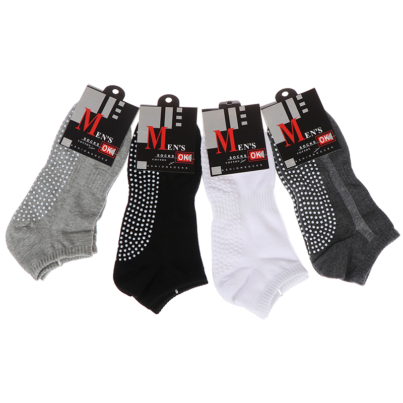새로운 1 쌍 고품질 남성용 코튼 미끄럼 방지 요가 양 - Pilates Yoga Grip Socks 리뷰 및 가격