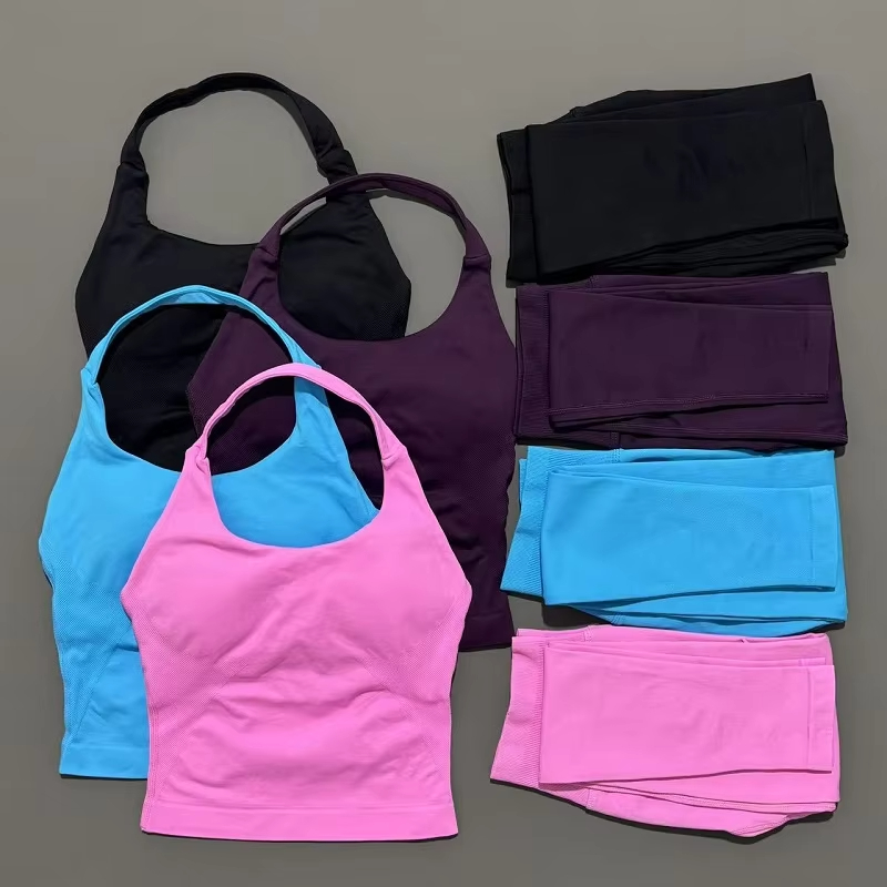 2피스 여성용 스포츠웨어 요가 세트 짐웨어 스포츠웨어  - Pilates Yoga Clothes 리뷰 및 가격