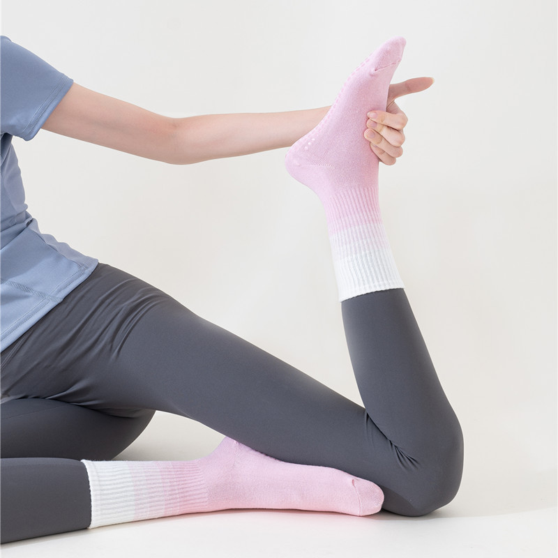 여자 양말 점진적 색상 변화 요가 양말 피트니스 필라테 - Yoga Pilates Girl 리뷰 및 가격