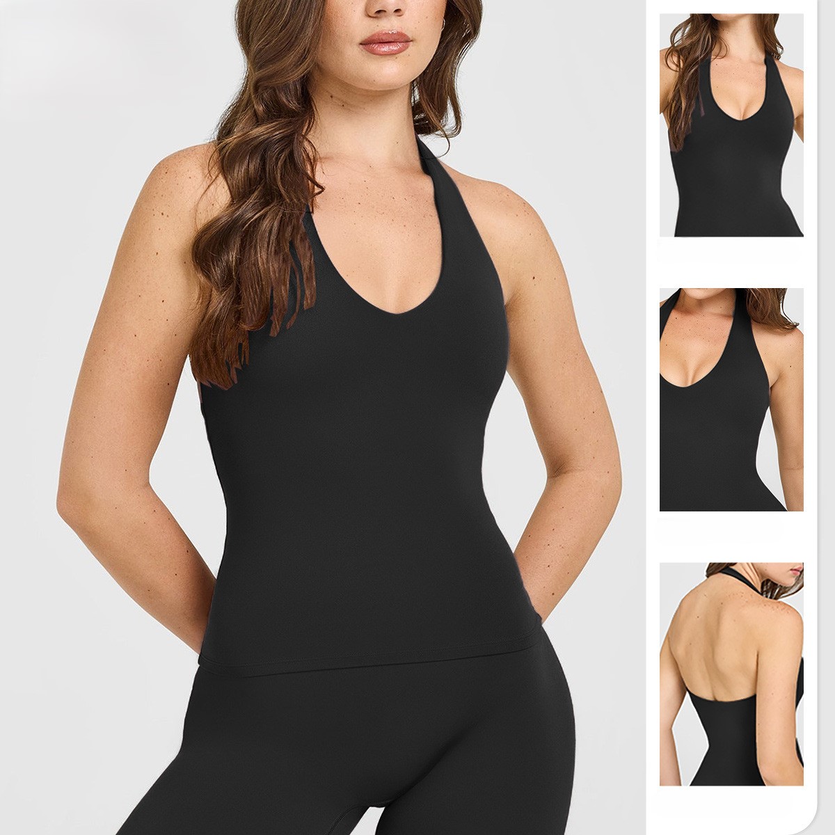 네이키드 필 홀터넥 요가 스포츠 브라 오픈 백 러닝 크 - Pilates Yoga Wrap Top 리뷰 및 가격