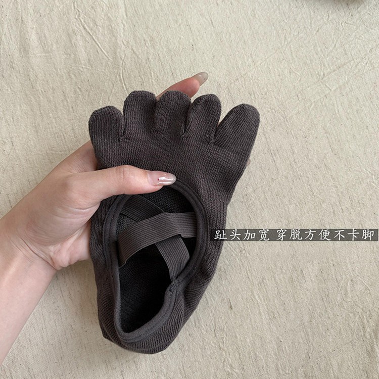 여성용 크리스크로스 스트랩 5발가락 요가 양말, 미끄럼 - Pilates Yoga Grip Socks 리뷰 및 가격