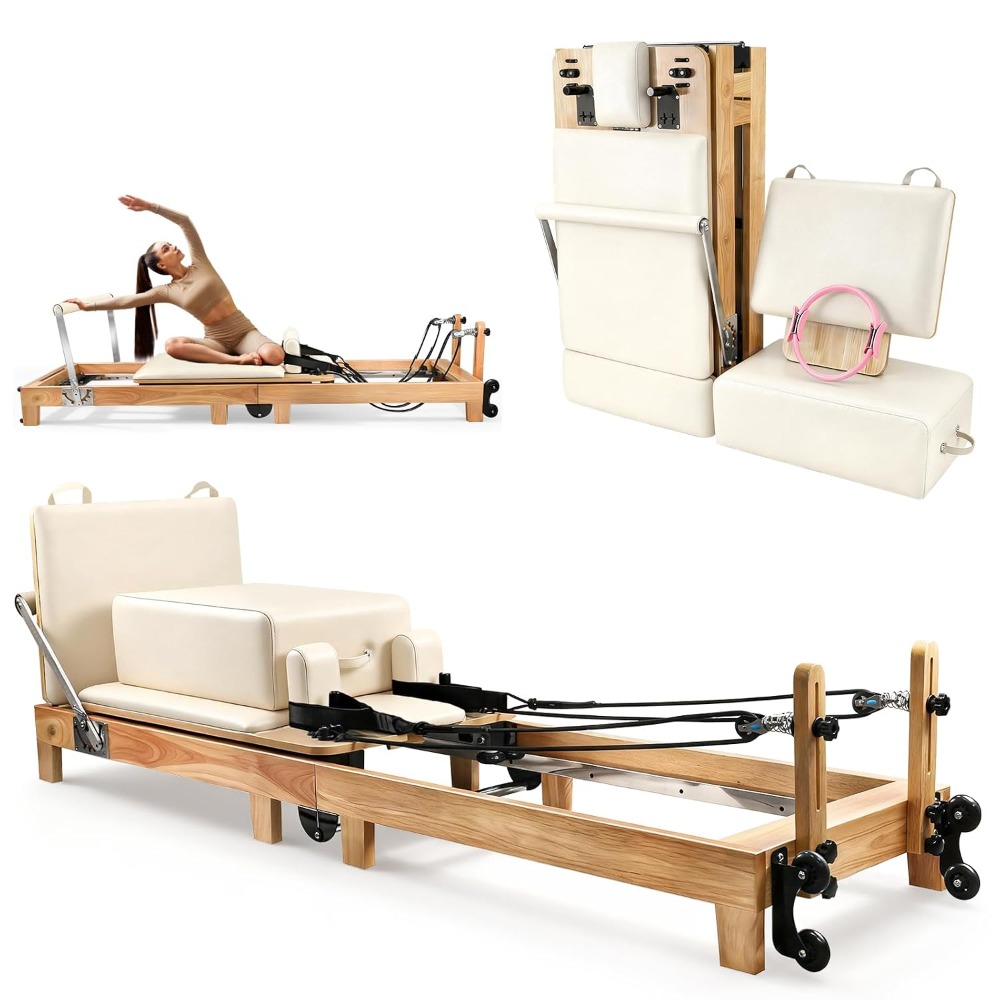 94.5인치 접이식 원목 필라테스 리포머 (스프링 포함 - Pilates Reformer Spring 리뷰 및 가격