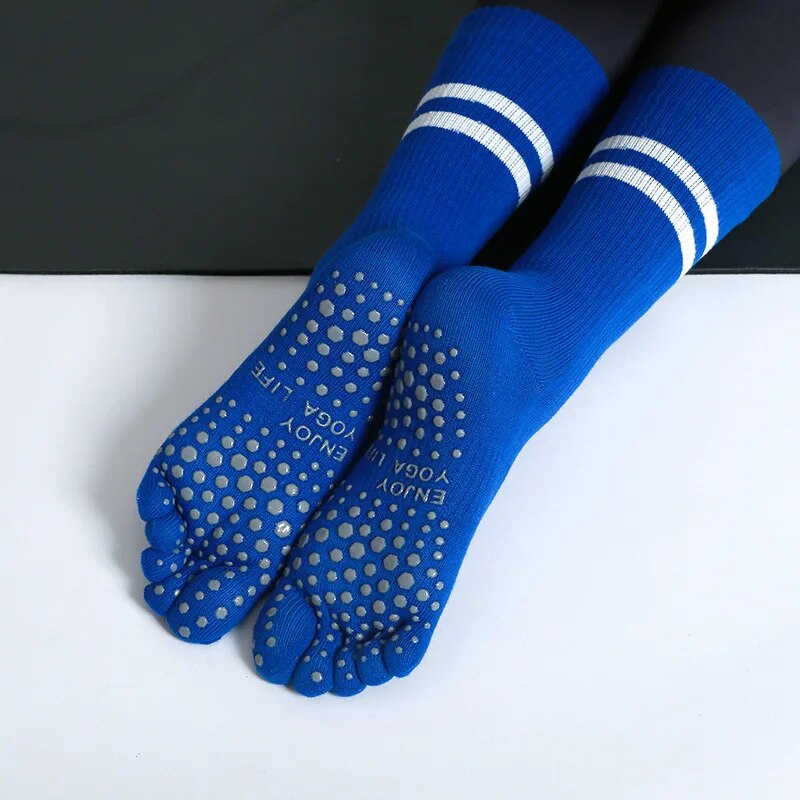 여성 통기성 요가 양말 미드 튜브 미끄럼 방지 다섯 손 - Pilates Yoga Grip Socks 리뷰 및 가격