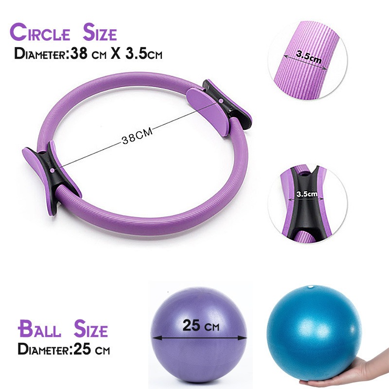 25cm 요가 필라테스 링 세트 (저항 밴드 포함, 피 - Pilates Yoga Resistance Ring 리뷰 및 가격