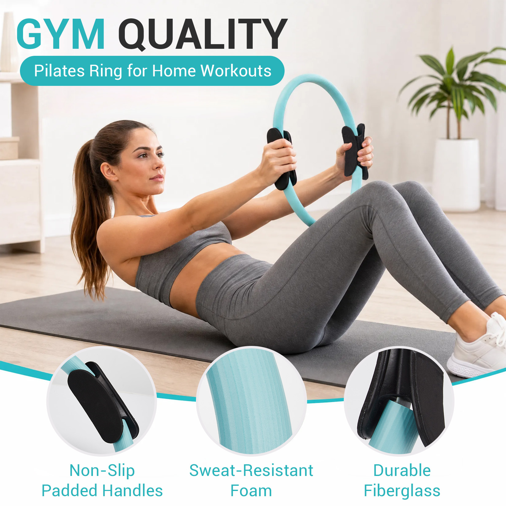 필라테스 트레이닝 세트, 6-in-1 필라테스 링, 운 - Pilates Yoga Resistance Ring 리뷰 및 가격