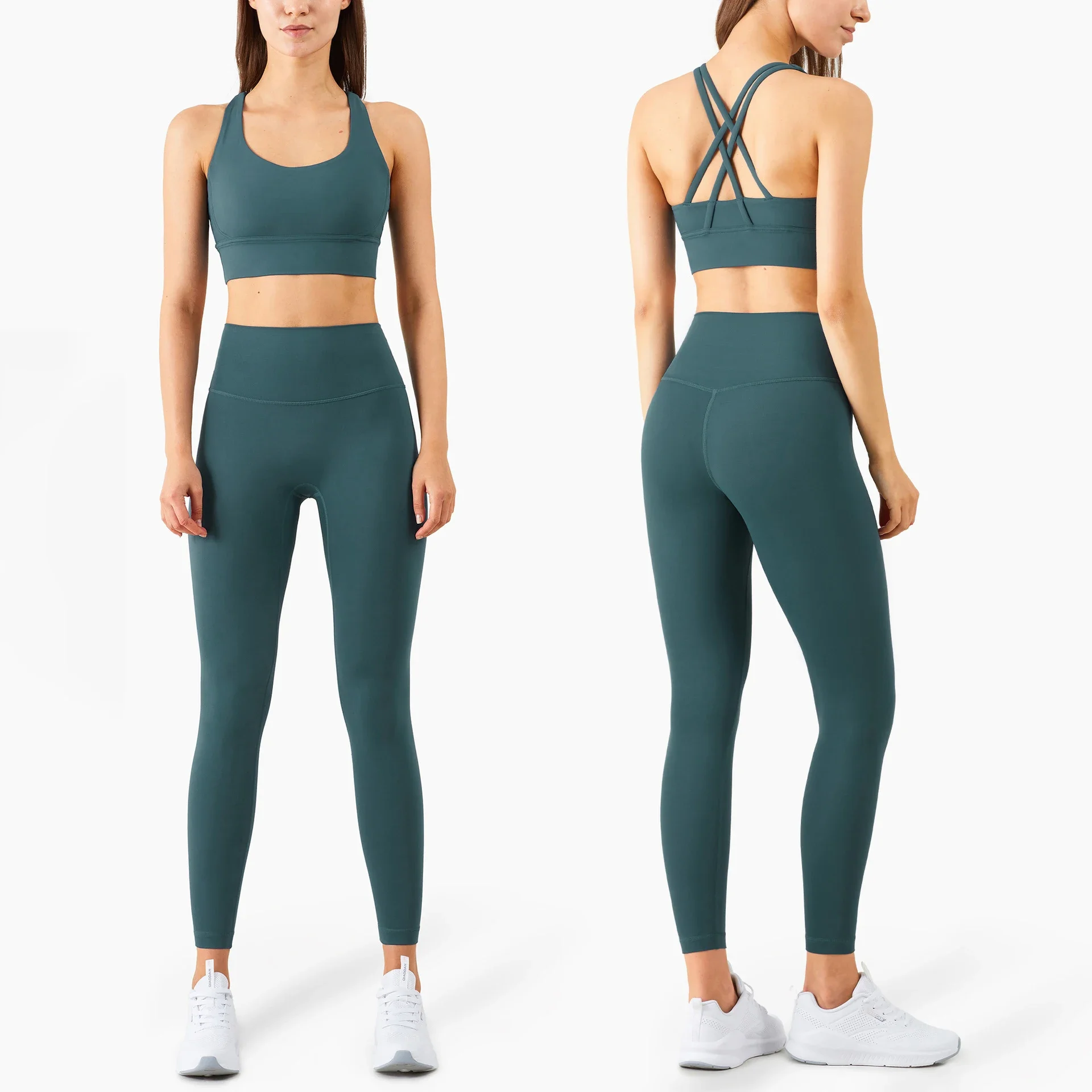여름 새로운 2 조각 요가 의류 여성 Tracksuit - Pilates Yoga Wrap Top 리뷰 및 가격