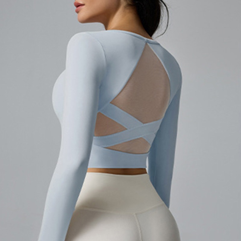 클라우드 하이드 화이트 요가 셔츠 긴 소매 필라테스 발 - Pilates Yoga Wrap Top 리뷰 및 가격